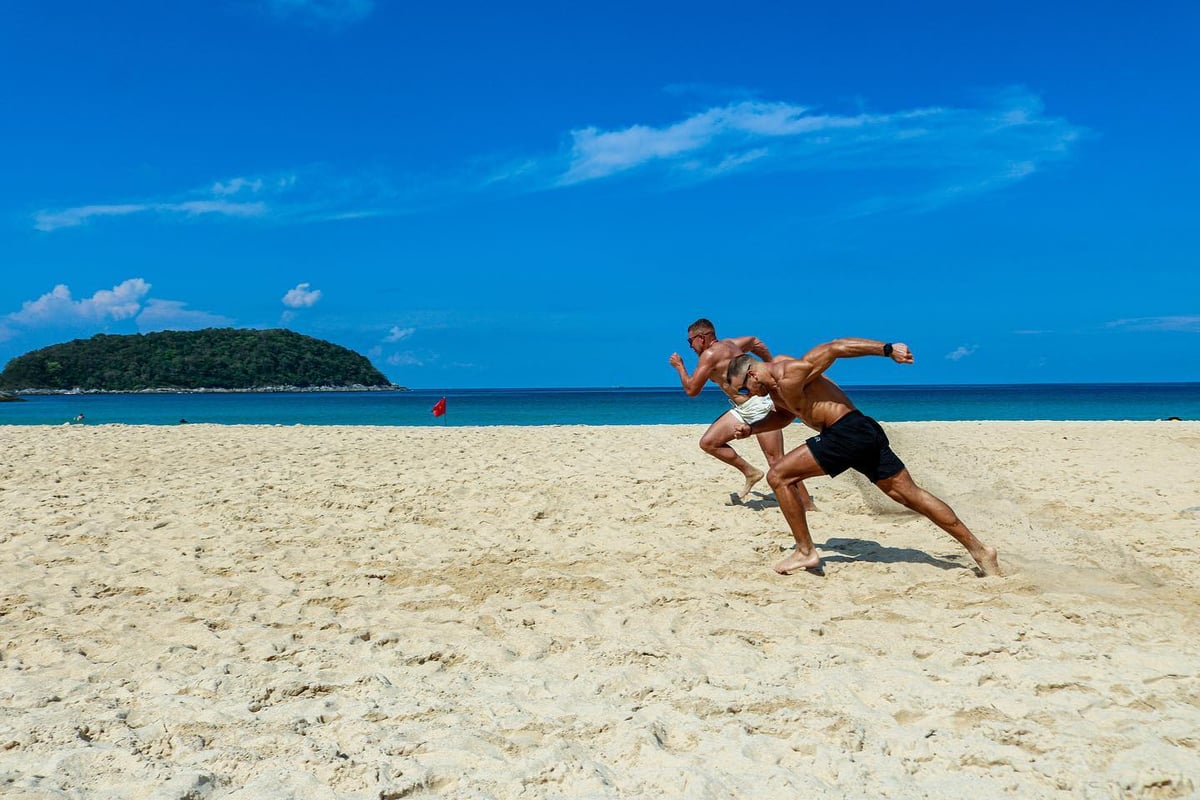 ultimate fitness thailand beach training